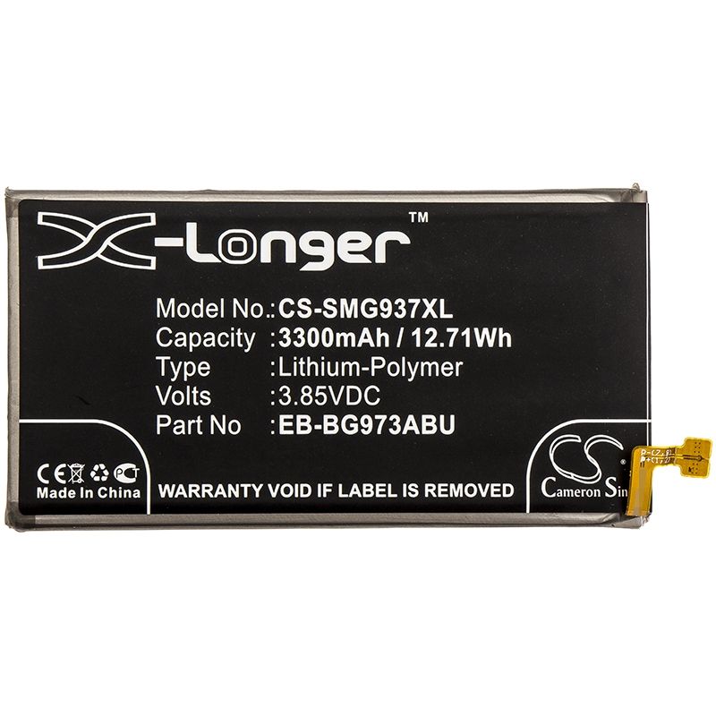 Li-polymer Battery Fits Samsung, Galaxy S10, Sm-g973, Sm-g9730/ds 3.85v, 3300mah Mobile & SmartPhone Cameron Sino Technology Limited