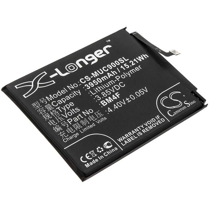 Li-Polymer Battery fits Xiaomi, m1906f9sc, mi cc9e, mi cc9e premium edition 3.85V, 3950mAh Mobile & SmartPhone Cameron Sino Technology Limited