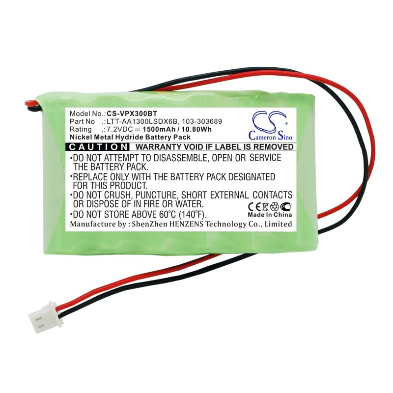 Ni-MH Battery fits Visonic, Powermaster 30 Control Panel 7.2V, 1500mAh Alarm System Cameron Sino Technology Limited