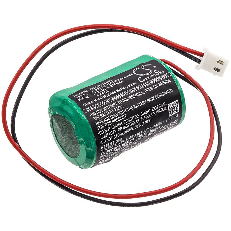 Ni-MH Battery fits Visonic, Powermax Bell Box, Powermax Mcs-700 7.2V, 230mAh Alarm System Cameron Sino Technology Limited