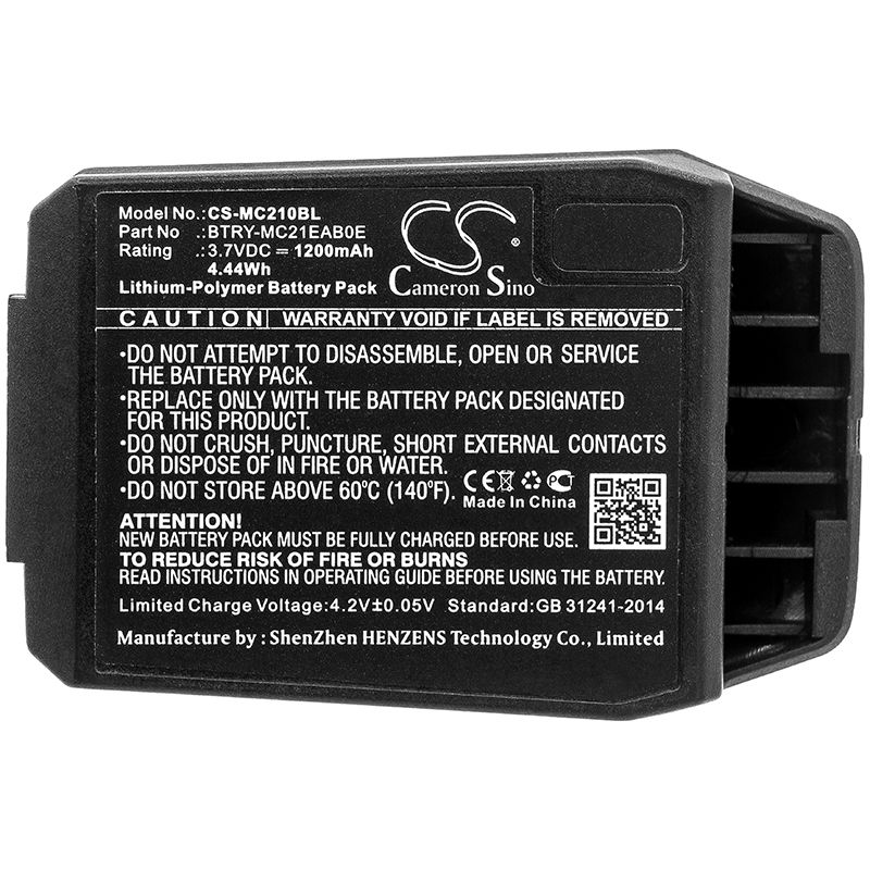 Li-Polymer Battery fits Motorola, Mc21, Mc2100 3.7V, 1200mAh Barcode Scanner Cameron Sino Technology Limited