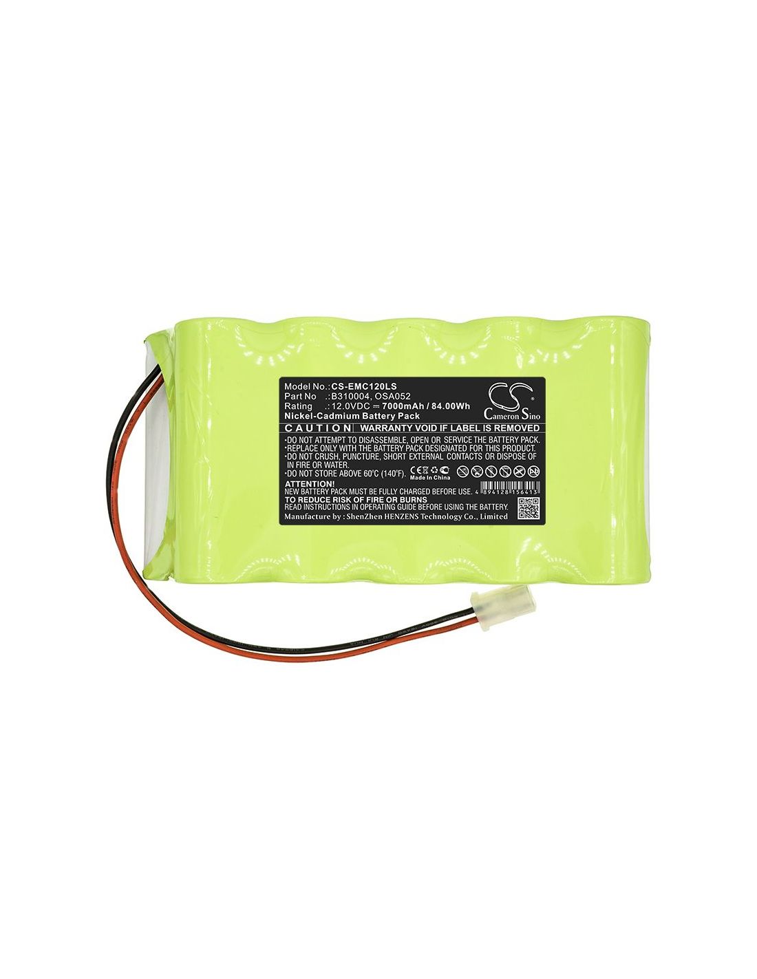 Ni-CD Battery fits Lithonia, Elb1208, Elb1208n 12.0V, 7000mAh Emergency Lighting Cameron Sino Technology Limited