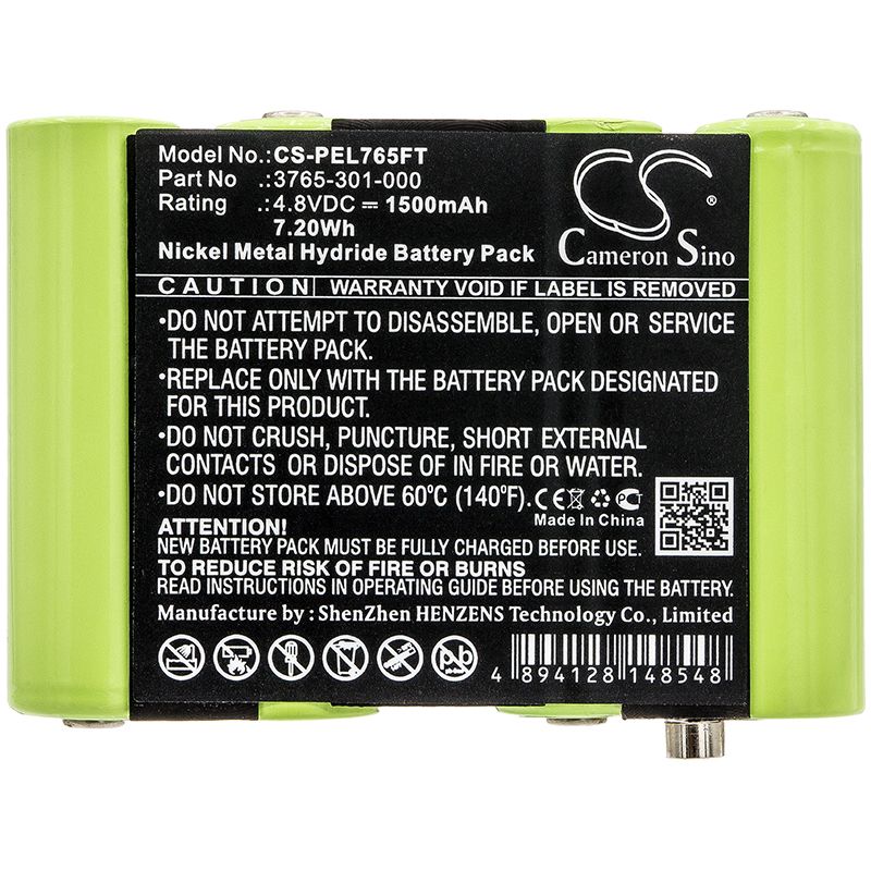 Ni-mh Battery Fits Peli, 3715z0 Led Atex 2015, 3760z0 4.8v, 1500mah Flashlight Cameron Sino Technology Limited
