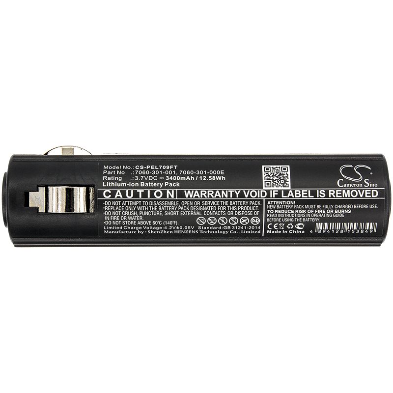 Li-ion Battery fits Peli, 7060, 7069 3.7V, 3400mAh Flashlight Cameron Sino Technology Limited