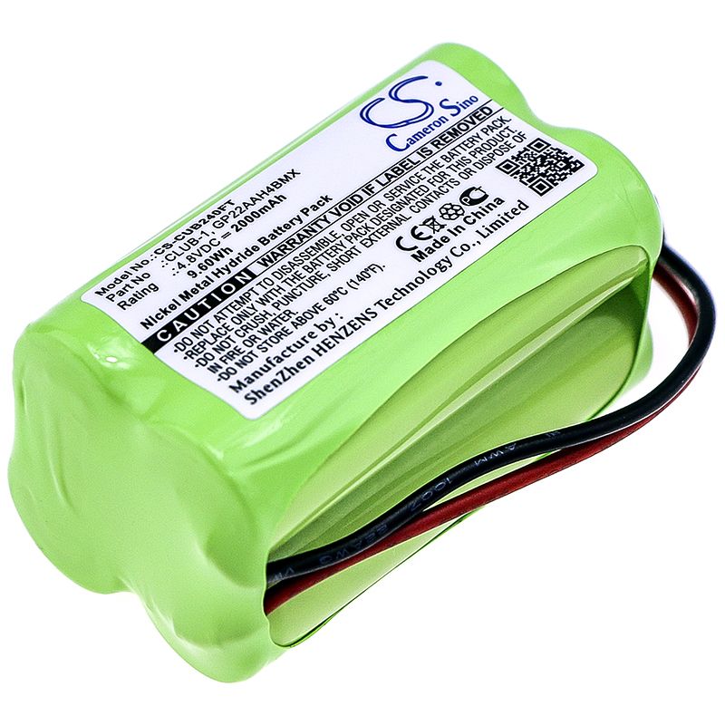 Ni-MH Battery fits Clulite, Range, Torch 4.8V, 2000mAh Flashlight Cameron Sino Technology Limited
