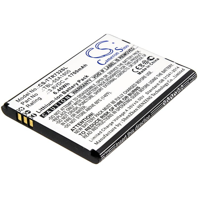 Li-ion Battery fits Tp-link, M7310 3.8V, 1700mAh Hotspot Cameron Sino Technology Limited