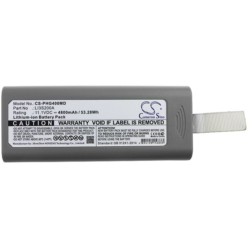 Li-ion Battery fits Philips, G30, G30e 11.1V, 4800mAh Medical Cameron Sino Technology Limited