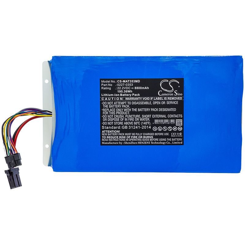 Li-ion Battery fits Maquet, 2270353, 0227-0353 22.2V, 8800mAh Medical Cameron Sino Technology Limited