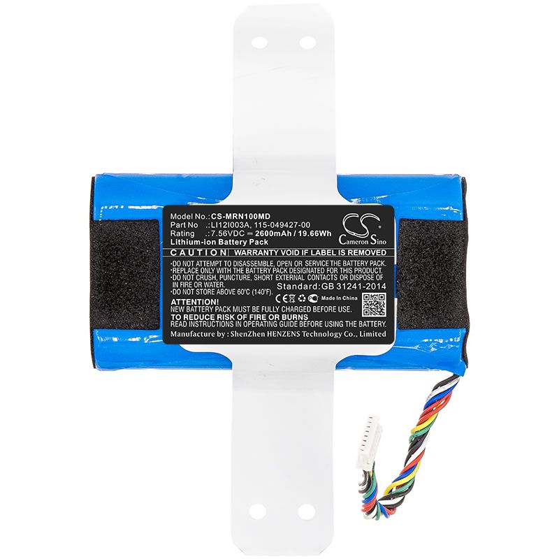 Li-ion Battery fits Mindray, Benevision N1 7.56V, 2600mAh Medical Cameron Sino Technology Limited