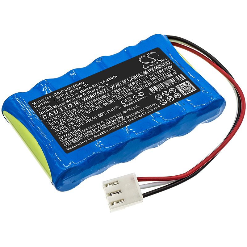 Ni-MH Battery fits Care Vision, Om-100 7.2V, 2000mAh Medical Cameron Sino Technology Limited