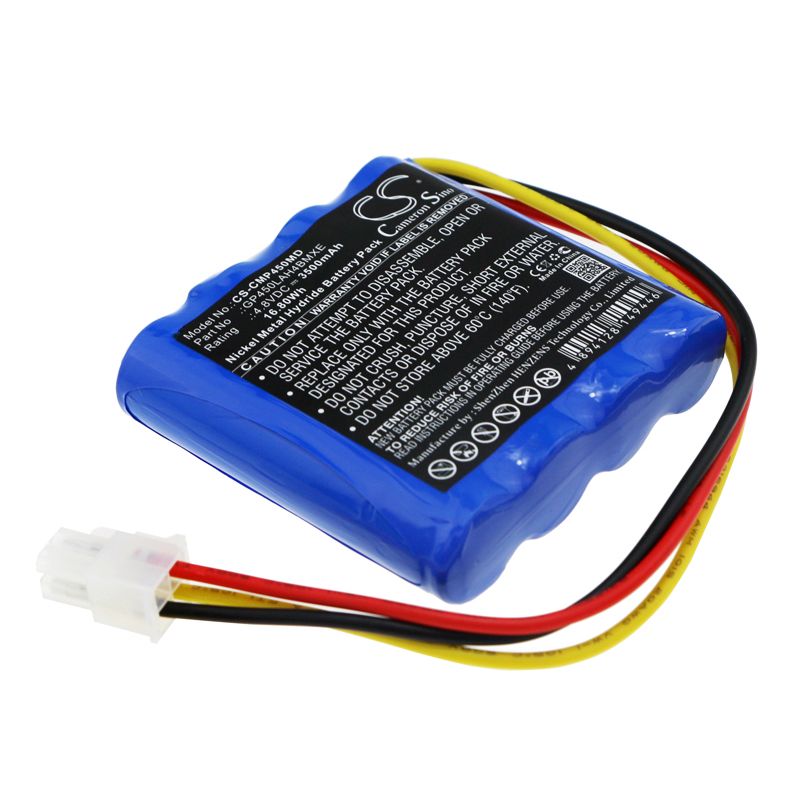 Ni-MH Battery fits Cosmed, Pony Fx 4.8V, 3500mAh Medical Cameron Sino Technology Limited