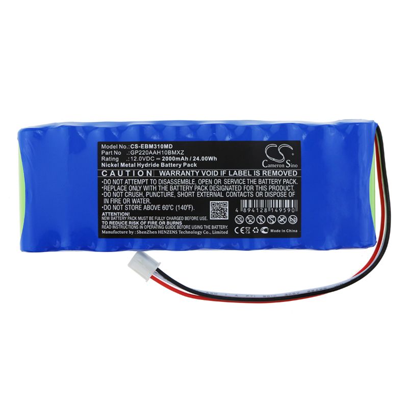 Ni-mh Battery Fits Bionet, Bm3 Plus 12.0v, 2000mah Medical Cameron Sino Technology Limited