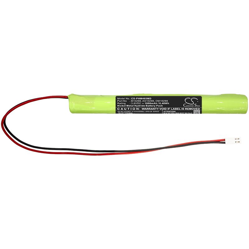 Ni-MH Battery fits Philips, Cardiac, Cardiograph 3.6V, 1800mAh Medical Cameron Sino Technology Limited