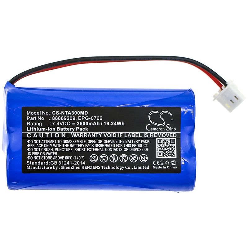 Li-ion Battery Fits Natus, Algo 3, Algo 3i 7.4v, 2600mah Medical Cameron Sino Technology Limited