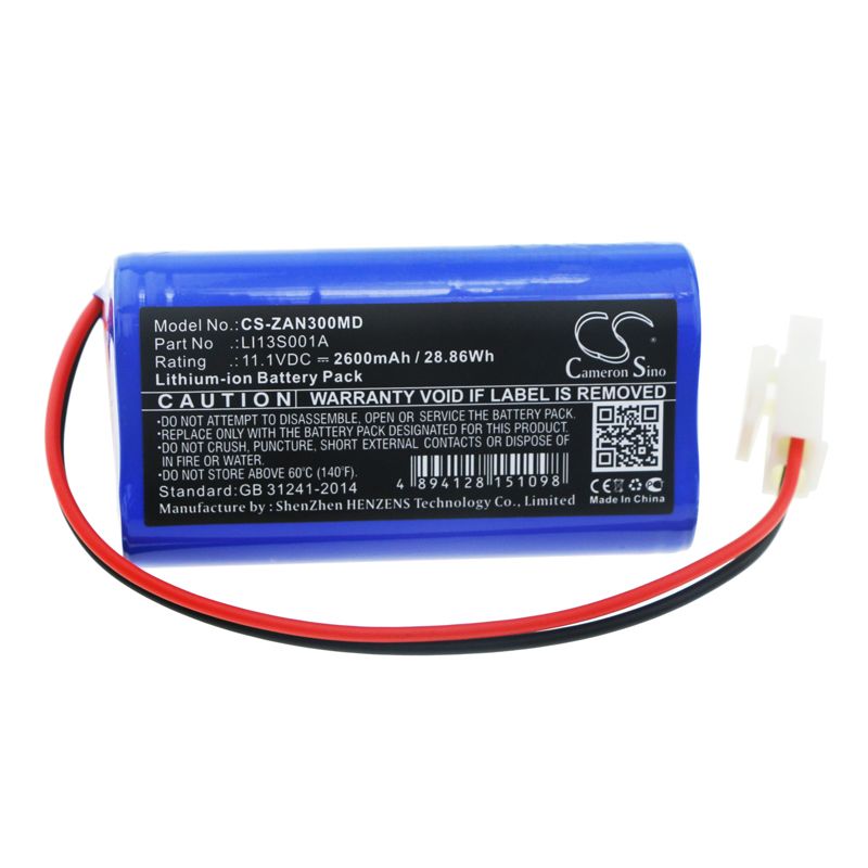 Li-ion Battery fits Zondan, Apollo N3 11.1V, 2600mAh Medical Cameron Sino Technology Limited