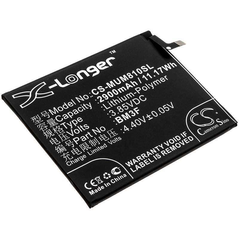 Li-Polymer Battery fits Xiaomi, Mi 8 Explorer, Mi 8 Explorer Edition 3.85V, 2900mAh Mobile & SmartPhone Cameron Sino Technology Limited