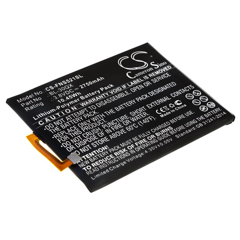 Li-Polymer Battery fits Infinix, Hot S, S521 3.8V, 2750mAh Communications Cameron Sino Technology Limited (Suspended)