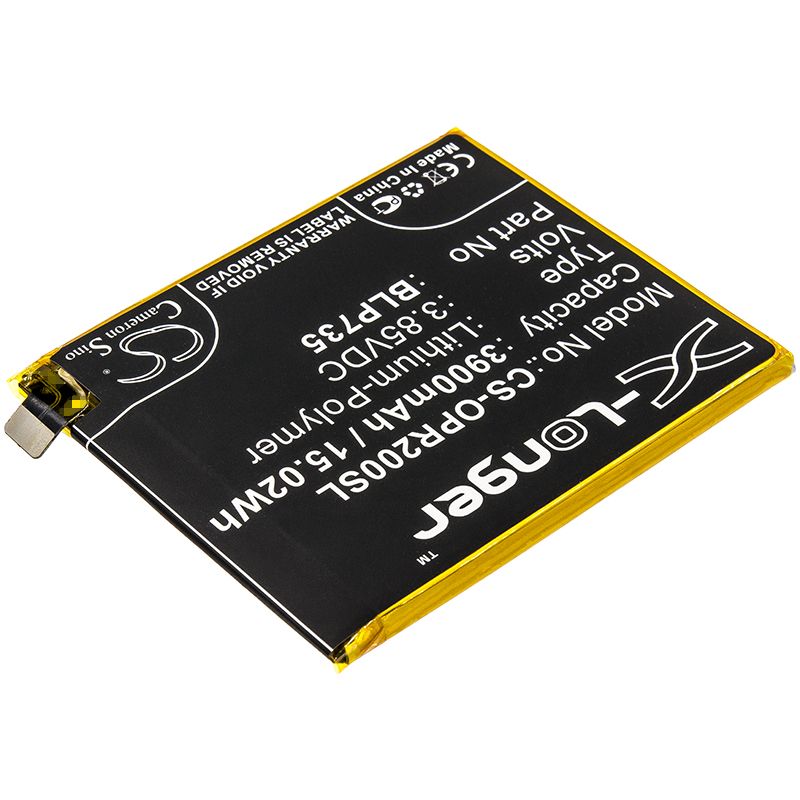 Li-Polymer Battery fits Oppo, Cph1907, Cph1989 3.85V, 3900mAh Mobile & SmartPhone Cameron Sino Technology Limited