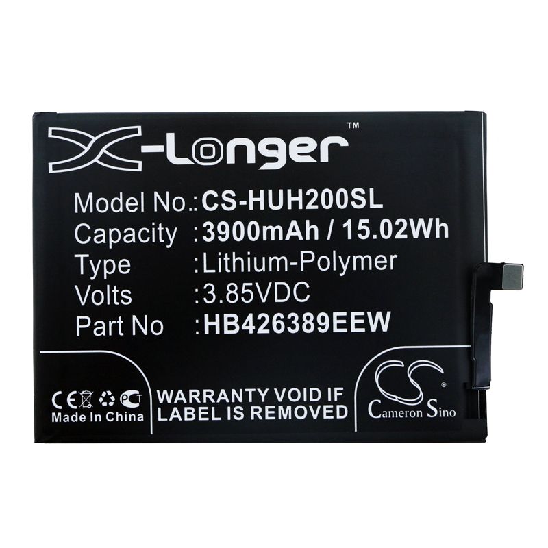 Li-Polymer Battery fits Huawei, Honor 20 Lite, Honor 20 Youth 3.85V, 3900mAh Mobile & SmartPhone Cameron Sino Technology Limited