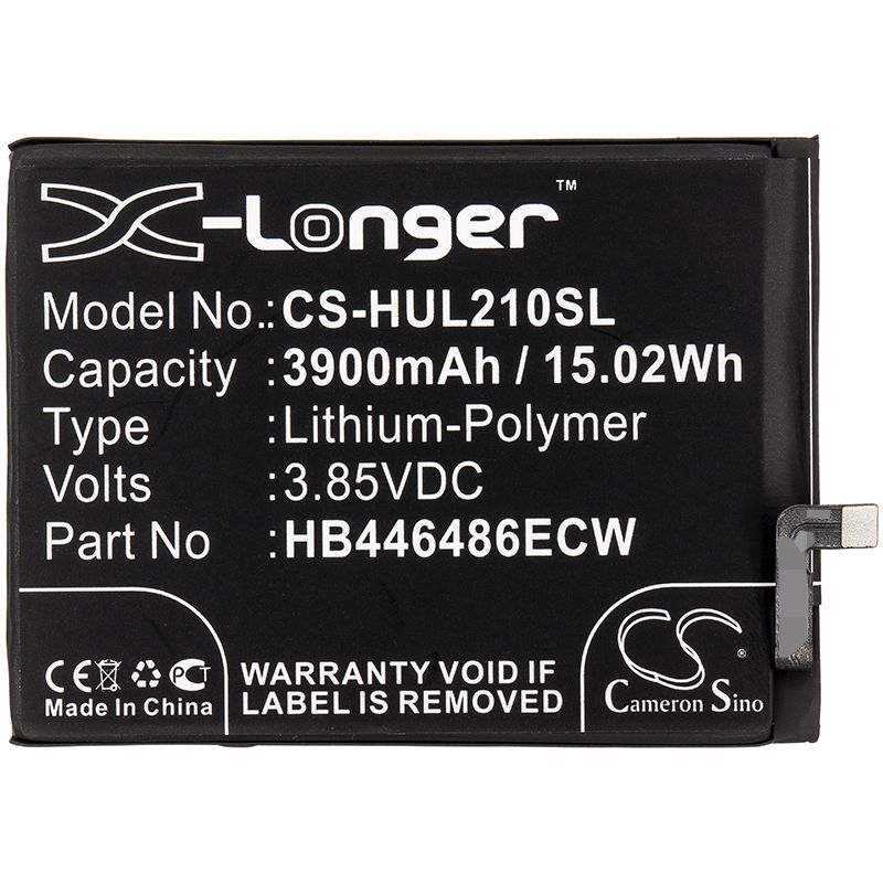 Li-Polymer Battery fits Huawei, P Smart Pro 2019, P Smart Z 3.85V, 3900mAh Mobile & SmartPhone Cameron Sino Technology Limited