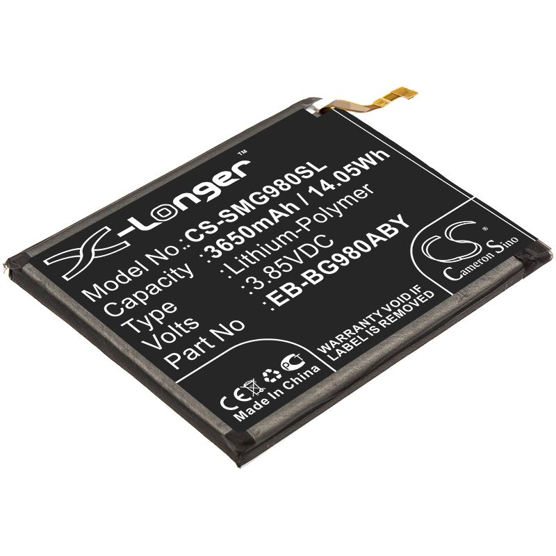 Li-Polymer Battery fits Samsung, Galaxy S11e, Galaxy S20 3.85V, 3650mAh Mobile & SmartPhone Cameron Sino Technology Limited