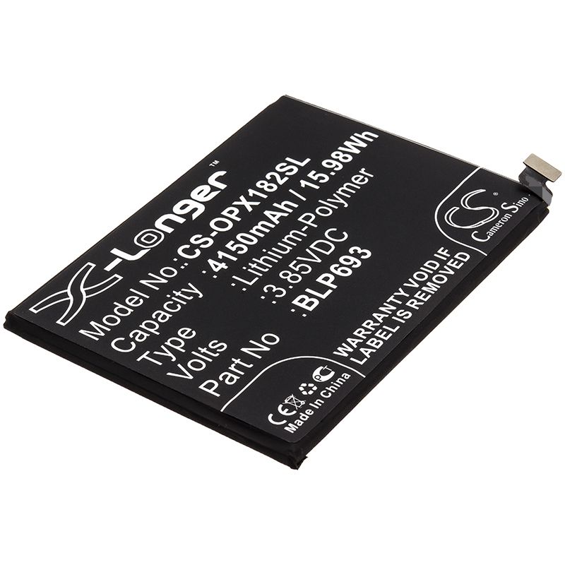 Li-Polymer Battery fits Oppo, Realme 3, Rmx1821 3.85V, 4150mAh Mobile & SmartPhone Cameron Sino Technology Limited