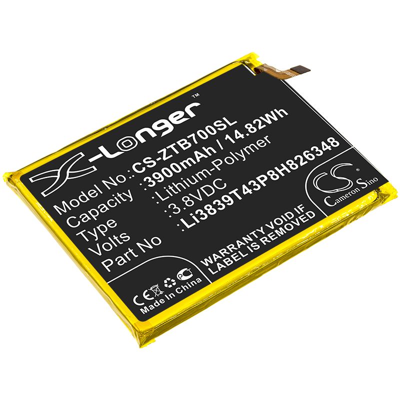 Li-Polymer Battery fits Zte, A7010, Blade A7 2020 3.8V, 3900mAh Mobile & SmartPhone Cameron Sino Technology Limited