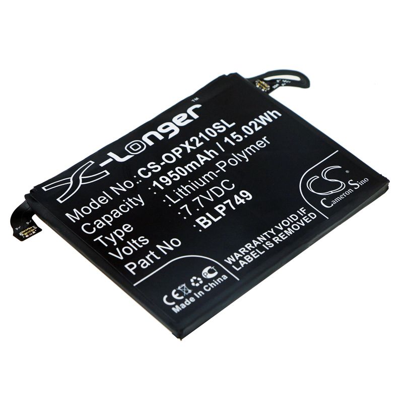 Li-Polymer Battery fits Oppo, Relme X2 Pro, Rmx1931 7.7V, 1950mAh Mobile & SmartPhone Cameron Sino Technology Limited