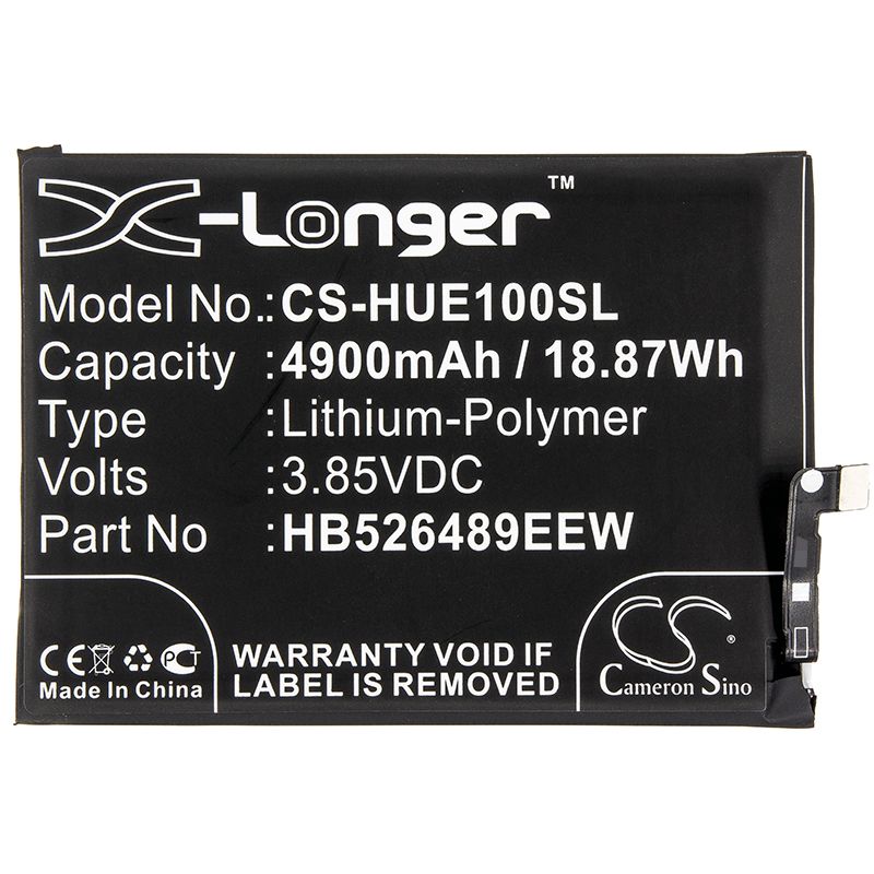 Li-Polymer Battery fits Huawei, Changwan 9a, Changxiang 10e 3.85V, 4900mAh Mobile & SmartPhone Cameron Sino Technology Limited