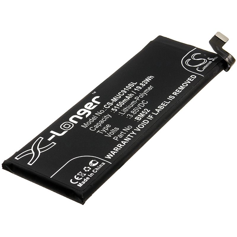 Li-Polymer Battery fits Xiaomi, Cc9 Pro, M1910f4e 3.85V, 5150mAh Mobile & SmartPhone Cameron Sino Technology Limited
