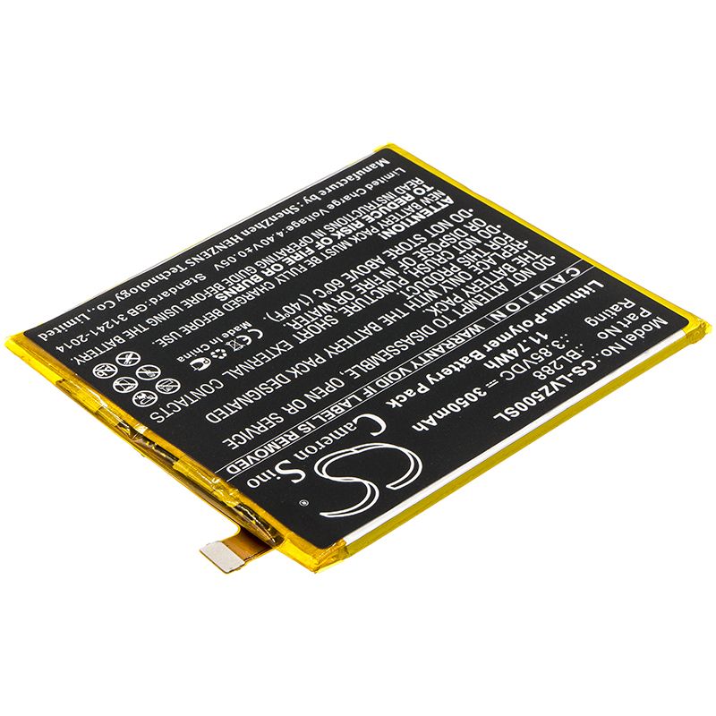 Li-Polymer Battery fits Lenovo, L78011, L78012 3.85V, 3050mAh Mobile & SmartPhone Cameron Sino Technology Limited