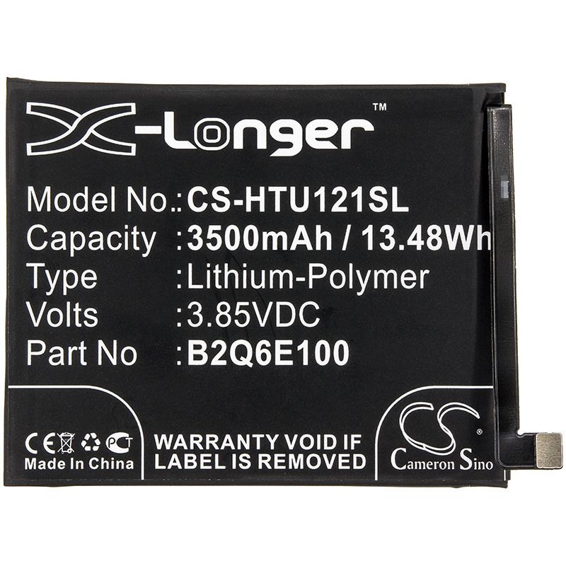 Li-Polymer Battery fits Htc, Imagine Life, U12 Life 3.85V, 3500mAh Mobile & SmartPhone Cameron Sino Technology Limited