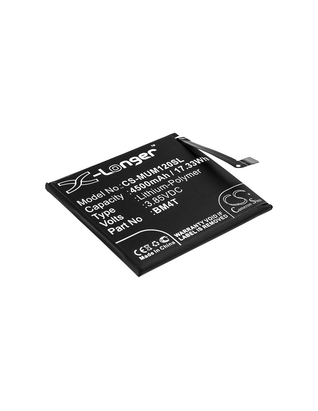 Li-Polymer Battery fits Xiaomi, 10x Pro 5g, M2004j7bc 3.85V, 4500mAh Mobile & SmartPhone Cameron Sino Technology Limited