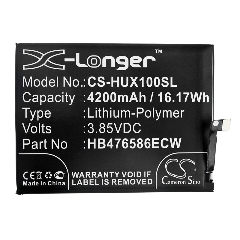 Li-Polymer Battery fits Huawei, Honor X10, Honor X10 5g 3.85V, 4200mAh Mobile & SmartPhone Cameron Sino Technology Limited