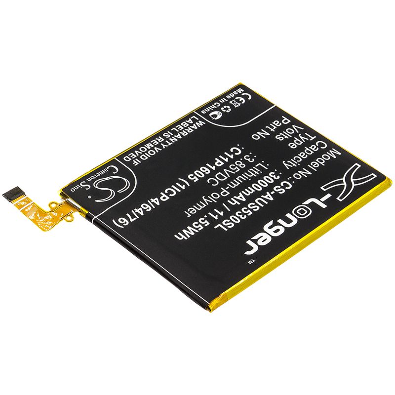 Li-Polymer Battery fits Asus, Zenfone 3 Deluxe 3.85V, 3000mAh Mobile & SmartPhone Cameron Sino Technology Limited