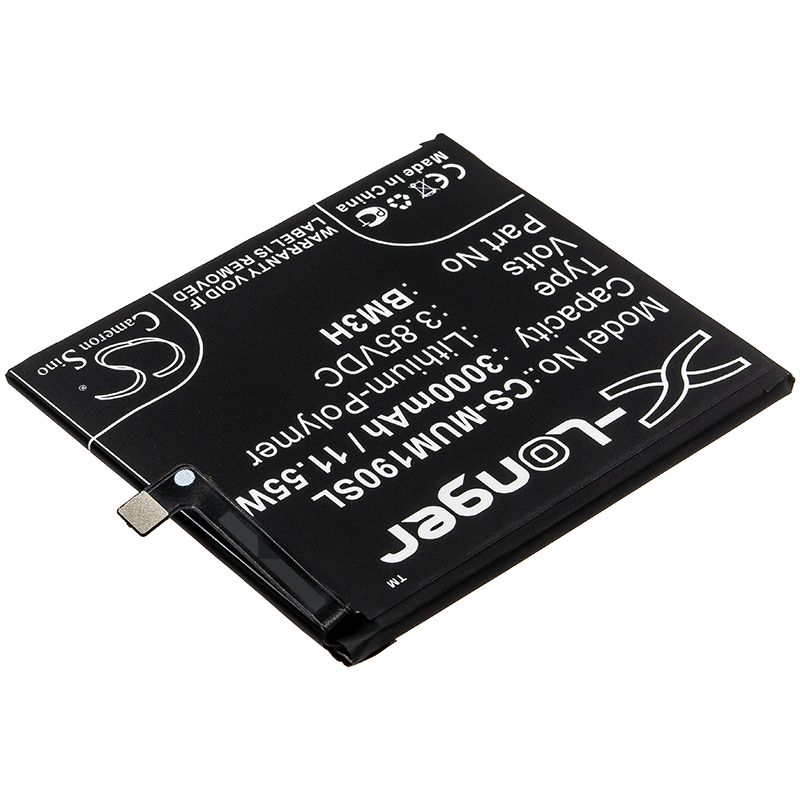 Li-Polymer Battery fits Xiaomi, M1901f9e, M1901f9t 3.85V, 3000mAh Mobile & SmartPhone Cameron Sino Technology Limited