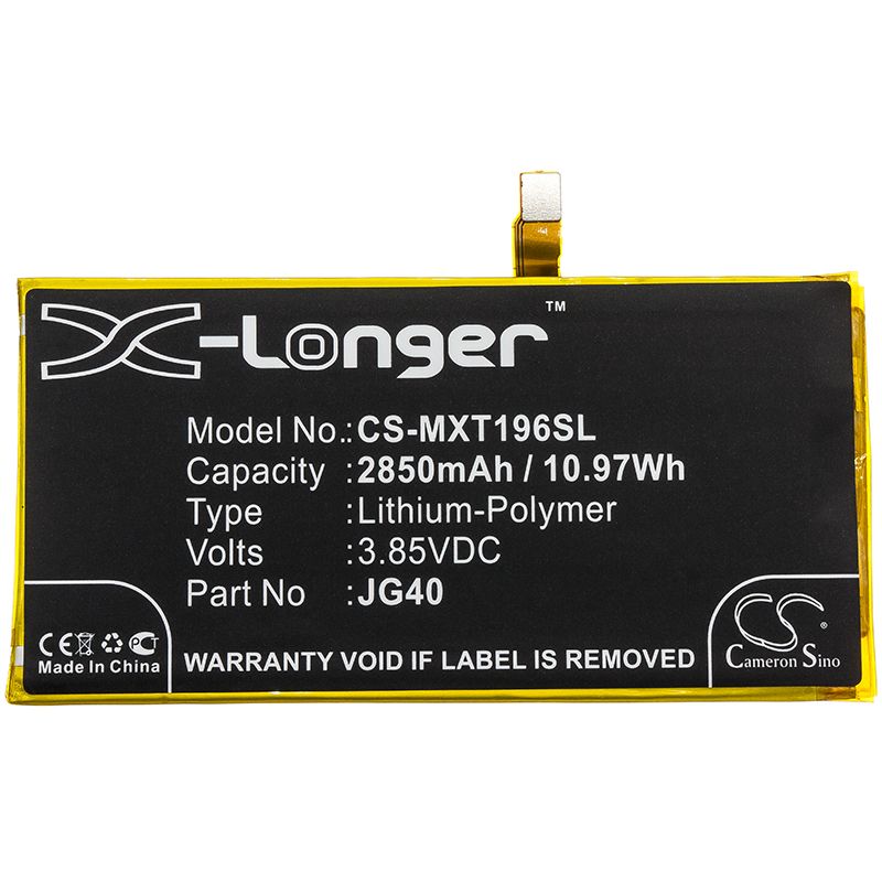 Li-polymer Battery Fits Motorola, Moto G7 Plus, Moto G7 Plus Dual Sim 3.85v, 2850mah Mobile & SmartPhone Cameron Sino Technology Limited