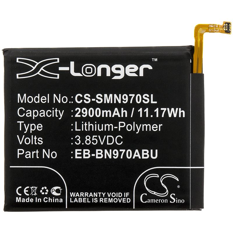 Li-Polymer Battery fits Samsung, Galaxy Note 10, Sm-n9700 3.85V, 2900mAh Mobile & SmartPhone Cameron Sino Technology Limited