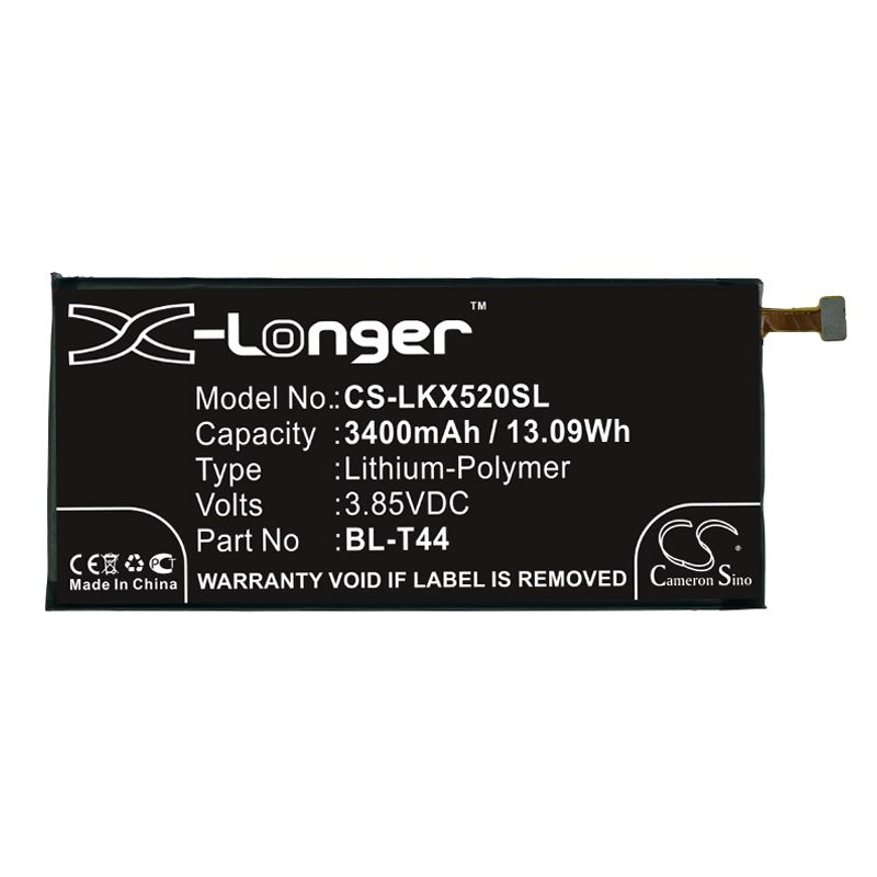 Li-polymer Battery Fits Lg, L722dl, Lmq720am 3.85v, 3400mah Mobile & SmartPhone Cameron Sino Technology Limited