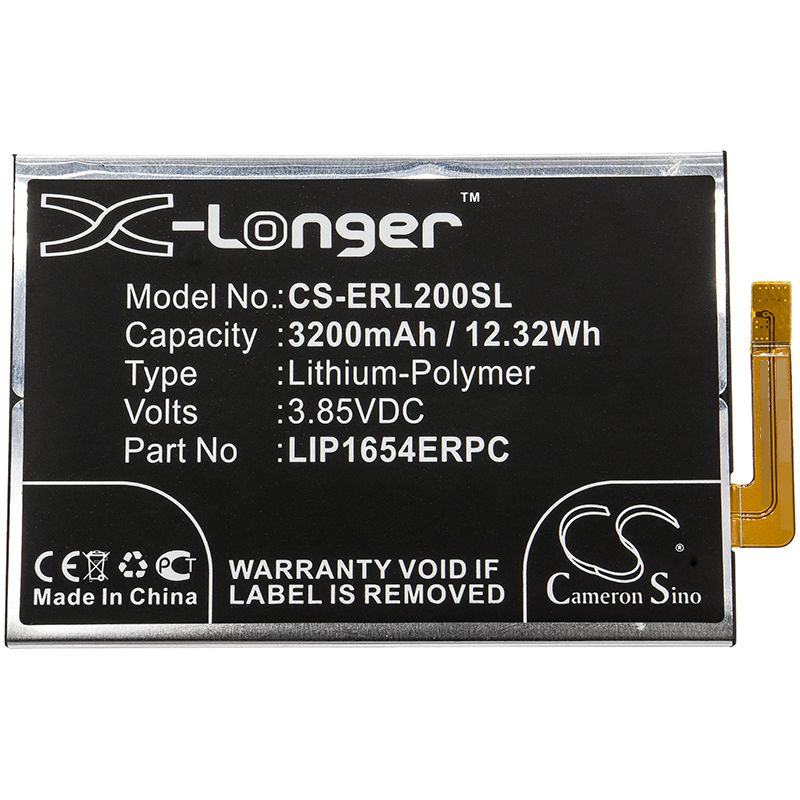Li-Polymer Battery fits Sony, H3113, H3311 3.85V, 3200mAh Mobile & SmartPhone Cameron Sino Technology Limited