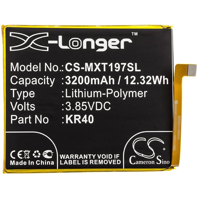 Li-polymer Battery Fits Motorola, Moto One Vision, Xt1970 3.85v, 3200mah Mobile & SmartPhone Cameron Sino Technology Limited