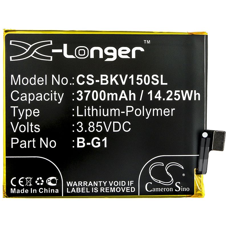 Li-Polymer Battery fits Bbk, 1818, V15 Pro 3.85V, 3700mAh Mobile & SmartPhone Cameron Sino Technology Limited
