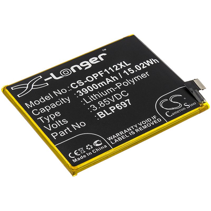 Li-Polymer Battery fits Oppo, Cph1969, F11 Pro 3.85V, 3900mAh Mobile & SmartPhone Cameron Sino Technology Limited