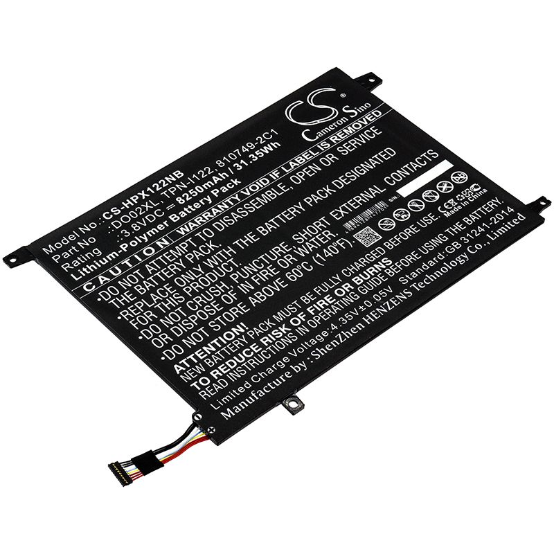 Li-Polymer Battery fits Hp, K2n76pa, K2n77pa 3.8V, 8250mAh Notebook & Laptop Cameron Sino Technology Limited