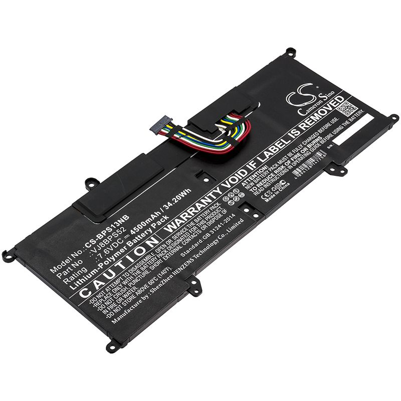 Li-Polymer Battery fits Sony, Vaio S11, Vaio S13 7.6V, 4500mAh Notebook & Laptop Cameron Sino Technology Limited