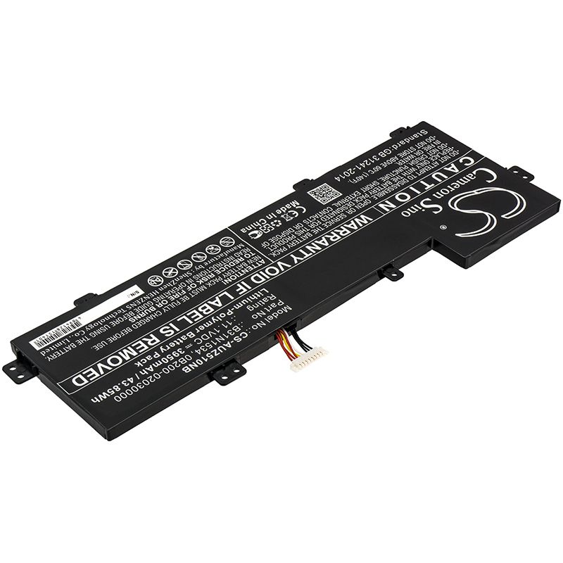 Li-Polymer Battery fits Asus, Ux510uw, Ux510uw1a 11.1V, 3950mAh Notebook & Laptop Cameron Sino Technology Limited
