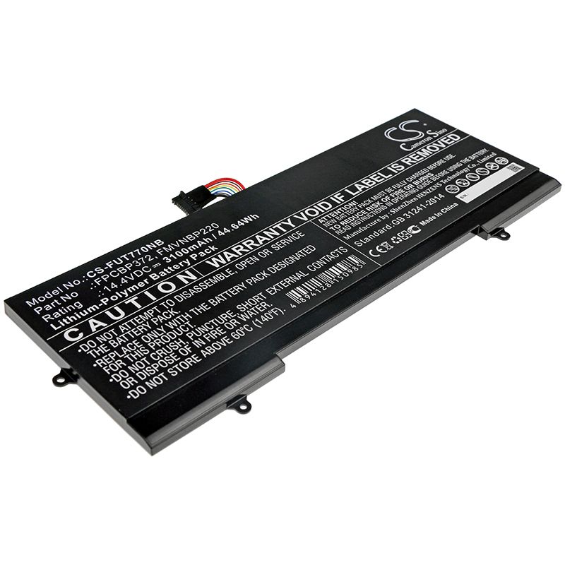 Li-Polymer Battery fits Fujitsu, Lifebook U77 14.4V, 3100mAh Notebook & Laptop Cameron Sino Technology Limited