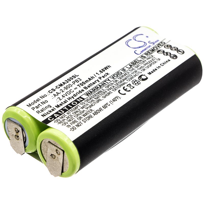 Ni-MH Battery fits Clarisonic, Mia 2 2.4V, 700mAh Personal Care Cameron Sino Technology Limited