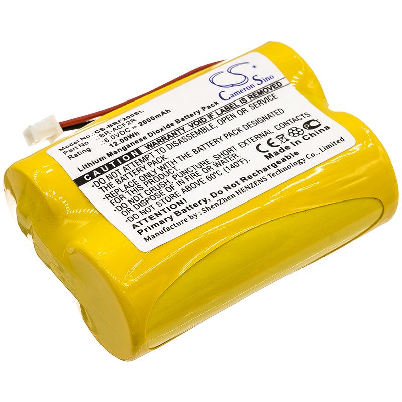 Li-MnO2 Battery fits Panasonic, Br-acf2r, Note 6.0V, 2000mAh PLC Cameron Sino Technology Limited