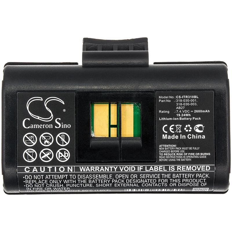 Li-ion Battery fits Intermec, Pb21, Pb22 7.4V, 2600mAh Portable Printer Cameron Sino Technology Limited